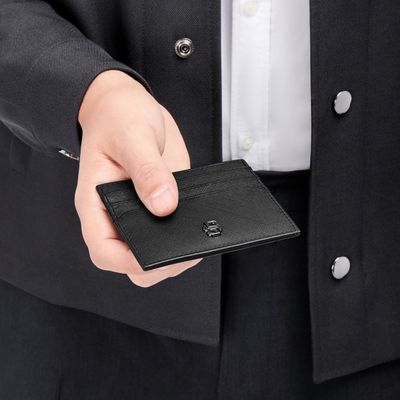Card holder Double B Saffiano Black - 5