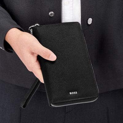 Travel wallet Classic Grained Black - 7