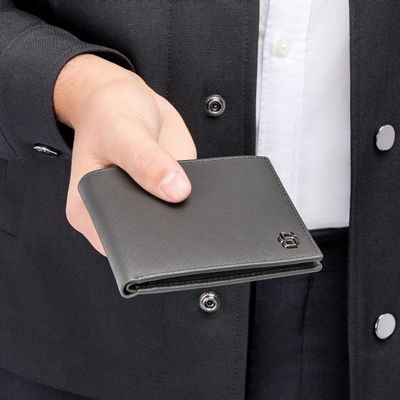 Wallet Double B Saffiano Grey - 6