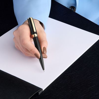Ballpoint pen Arche Double B Black & Gold - 6
