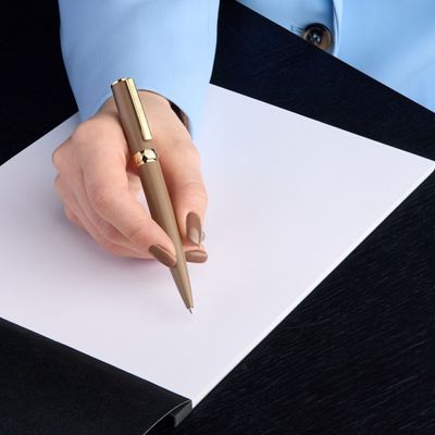 Ballpoint pen Arche Double B Camel - 6