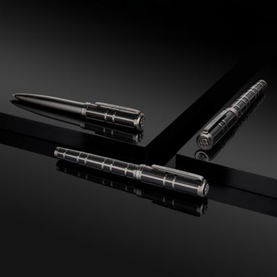 Fountain pen Frame Grid Black & Gun - 11