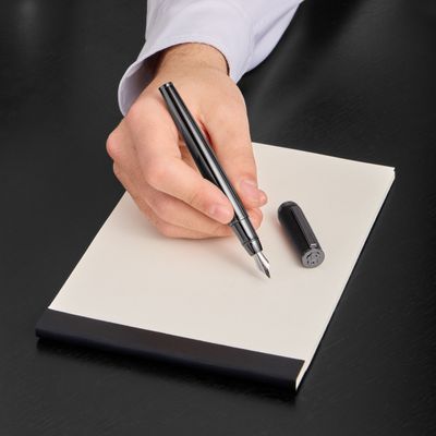 Fountain pen Double B Saffiano Black - 8
