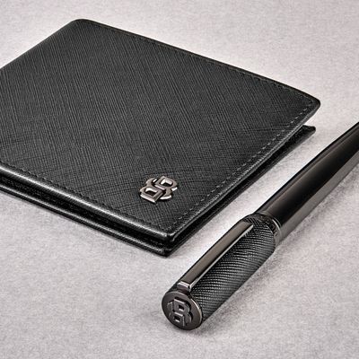 Rollerball pen Double B Saffiano Black - 8