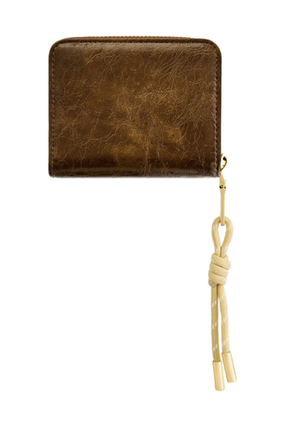 Card wallet with flap Philomène Camel - 7