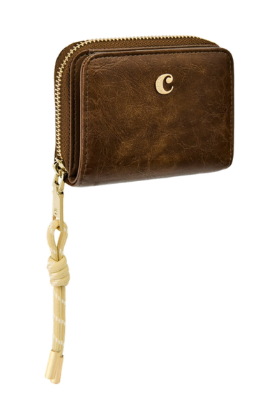 Card wallet with flap Philomène Camel - 6