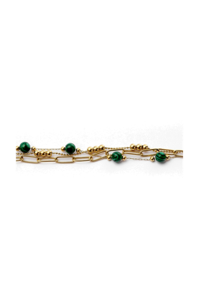 Bracelet Andrea Gold/ Green - 3