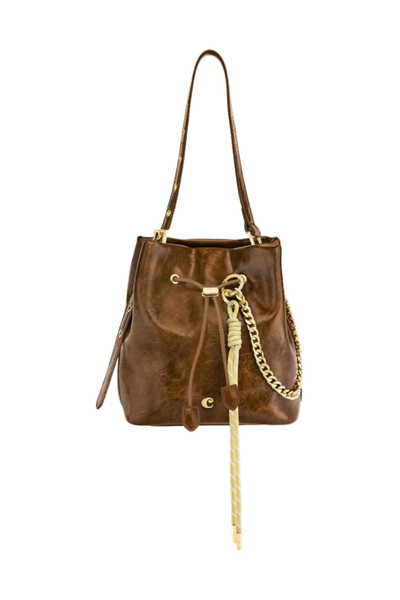 Lady bag Philomène Camel - 7