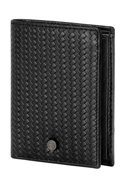 Folding card holder Interlace Black - 4