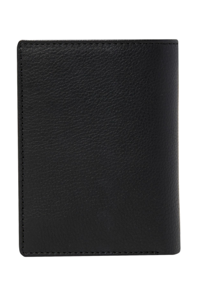 Card holder with flap Button Black - 5