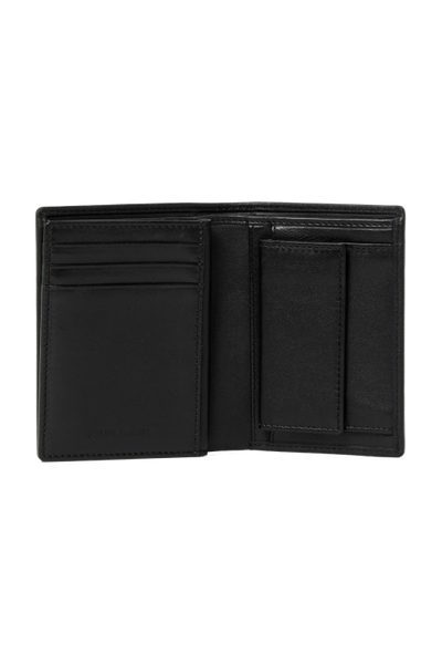 Card holder with flap Button Black - 4