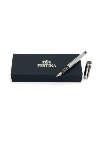 Fountain pen Bold Stripe Chrome & Gun - 8