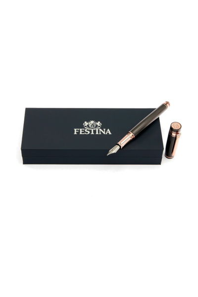 Fountain pen Bold Stripe Gun & Rosegold - 8