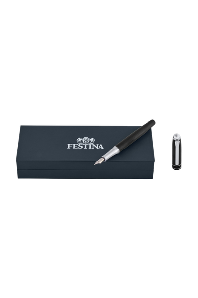 Fountain pen Classicals Brushed Black & Chrome - 8