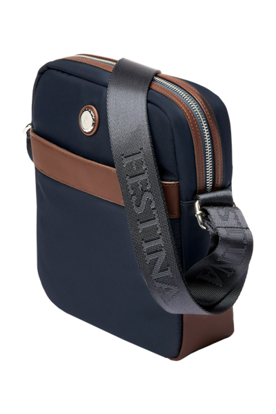 Reporter bag Button Navy & Brown - 6