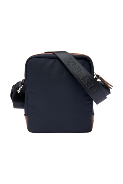 Reporter bag Button Navy & Brown - 7