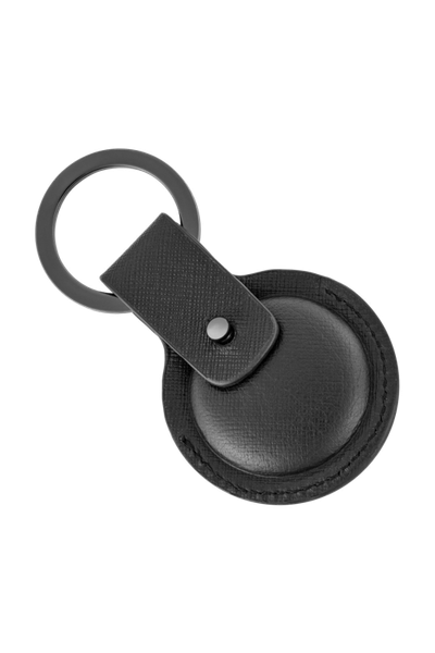 Key ring with AirTag holder Double B Saffiano Black - 3