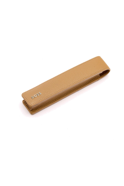 Single pen pouch Classic Grained Camel - 3