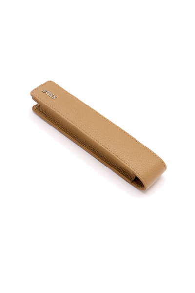 Single pen pouch Classic Grained Camel - 4