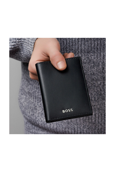 Folding card holder Classic Smooth Black - 6
