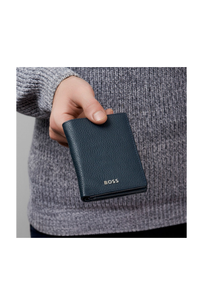 Folding card holder Classic Grained Navy - 5