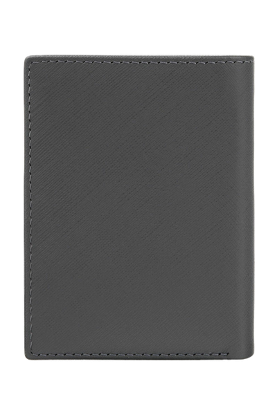 Folding card holder Double B Saffiano Grey - 5