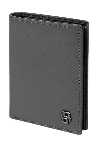 Folding card holder Double B Saffiano Grey - 4