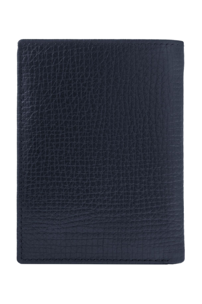 Card holder with flap Grid Navy - 7
