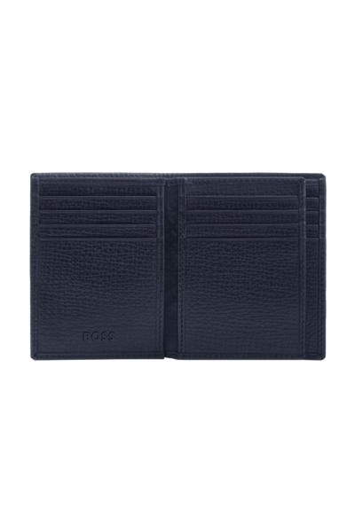Card holder with flap Grid Navy - 5