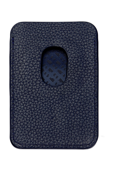 Card holder with Magnet Mobile Classic Grained Navy - 4