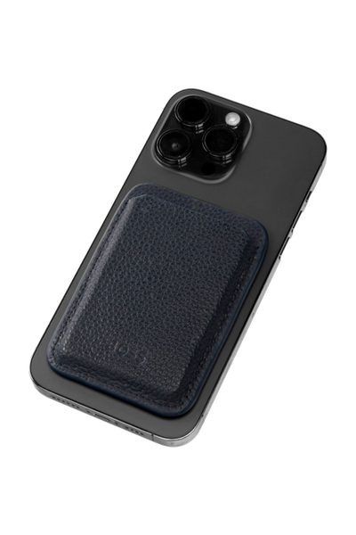 Card holder with Magnet Mobile Classic Grained Navy - 3