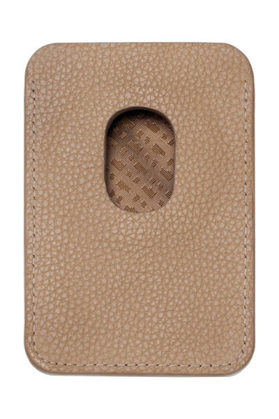 Card holder with Magnet Mobile Classic Grained Camel - 4