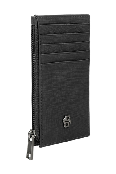 Card holder zip Double B Saffiano Black - 4