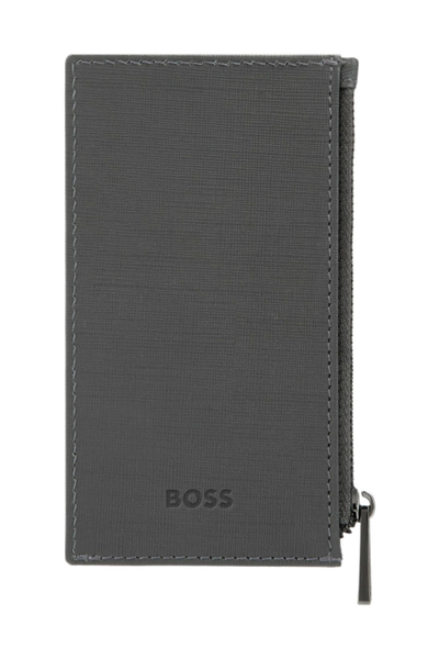 Card holder zip Double B Saffiano Grey - 5