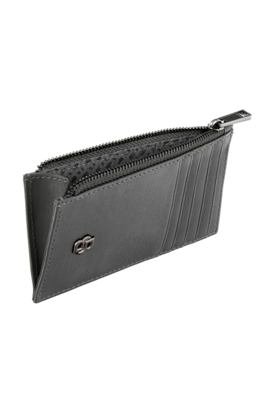 Card holder zip Double B Saffiano Grey - 3