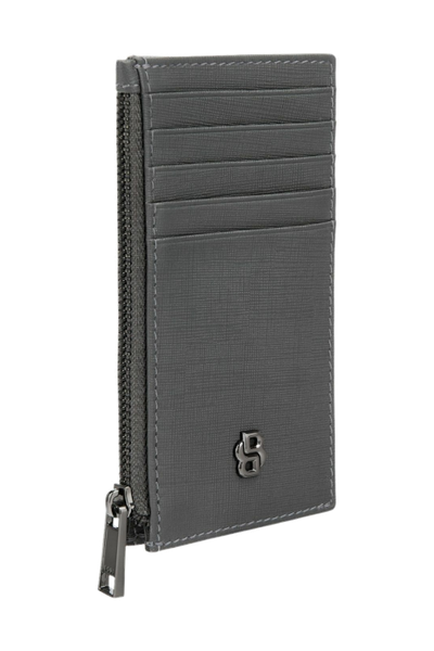 Card holder zip Double B Saffiano Grey - 4