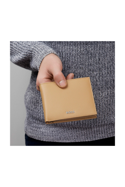 Money wallet with flap Classic Grained Camel - 6