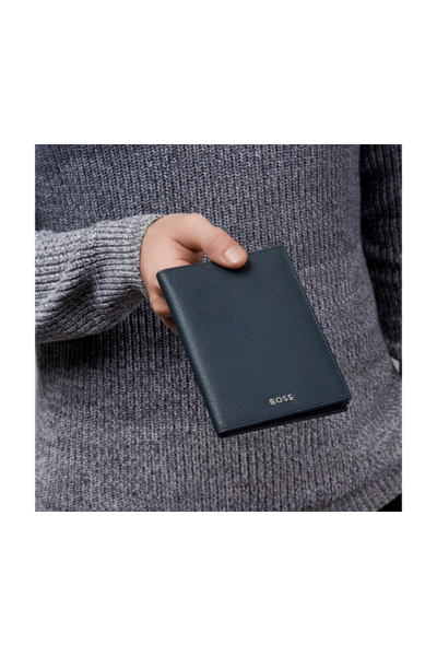 Passport holder Classic Grained Navy - 5