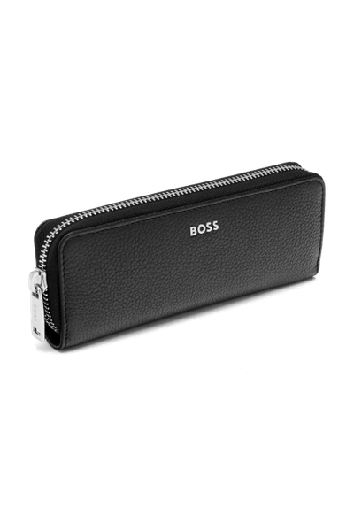 Zipped double pen case Classic Grained Black - 4