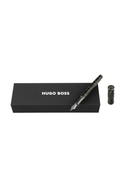 Fountain pen Frame Grid Black & Gun - 8