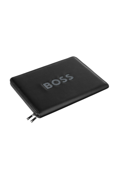 Conference folder zip A4 Boss Cut Out Black & Grey - 4