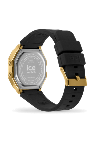 ICE digit retro-Metal gold mirror-Black-Small - 4