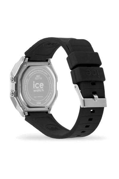 ICE digit retro-Metal silver mirror-Black -Small - 4