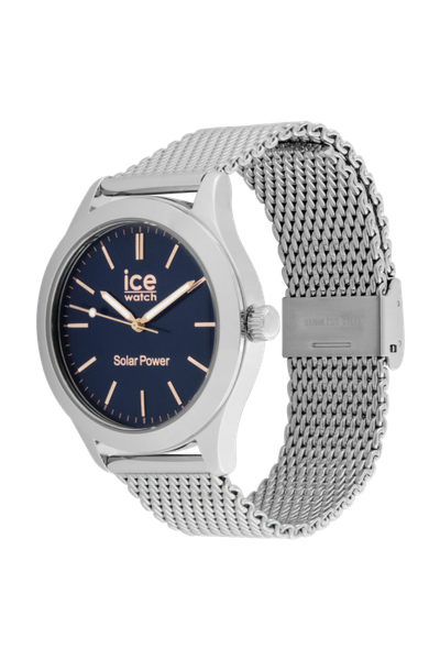ICE steel solar Silver Dark Blue Milanese - 3
