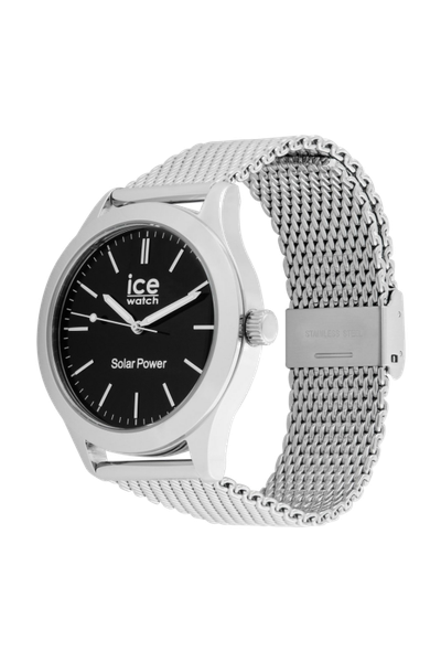 ICE steel solar Silver Black Milanese - 3