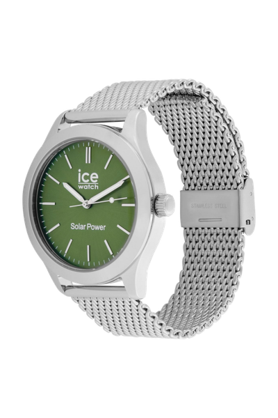 ICE steel solar Silver Green Milanese - 3