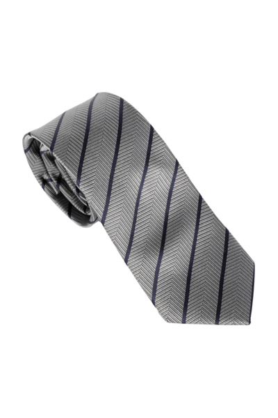 Silk Tie Lorem Grey - 1