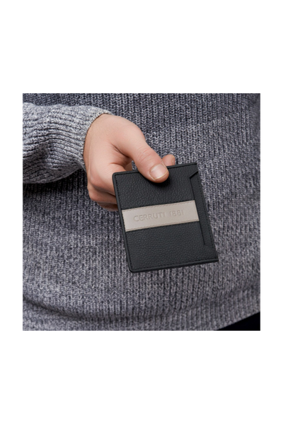 Card holder Delano Taupe & Black - 5