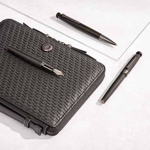 Rollerball pen Interlace Black - 10