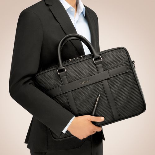 Document bag Interlace Black - 7